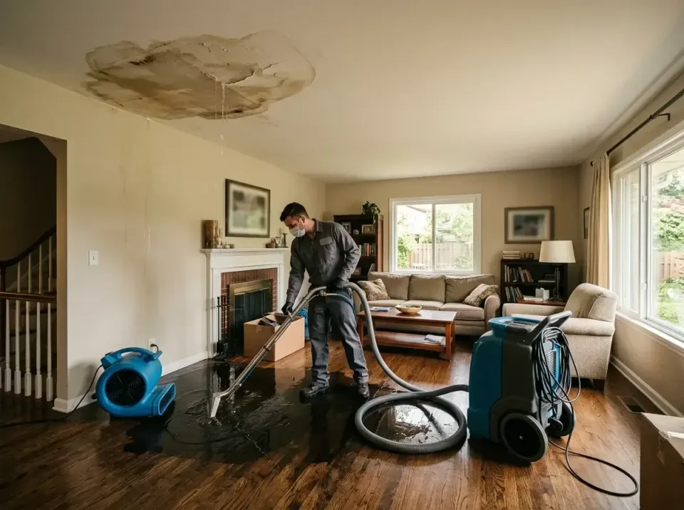 attic-pipe-burst-ceiling-drip-008 — frequently asked questions, Water Damage Restoration & Carpet Care in Washington Court H…